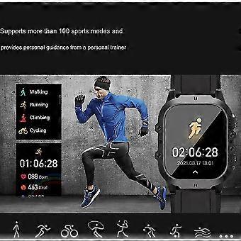 1.96'' AMOLED Smartwatch w/ Bluetooth Calling, Voice Assistant, 100+ Sports, Women's Health, Blue