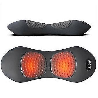 Lumbar Support Pillow with Heat Vibration and Traction, Electric Back Massager for Lower Back Pain Relief-MED