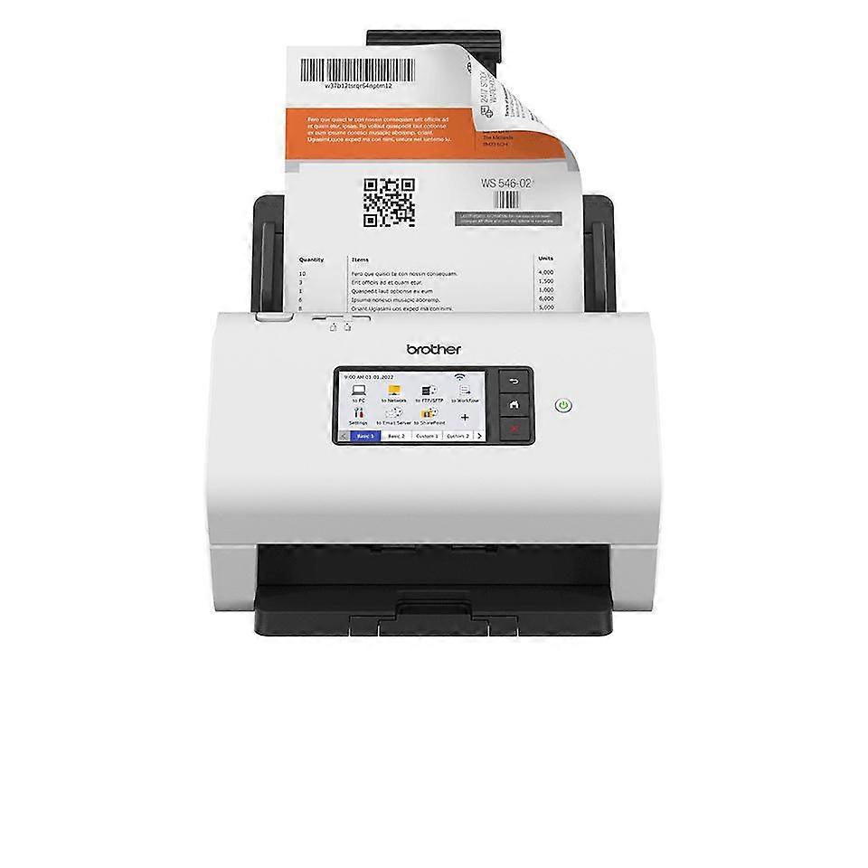 Brother With high-performance wired and wireless connectivity and dedicated user touchscreen. Ideal for high-volume secure batch scanning for collaborative and complex workflows.