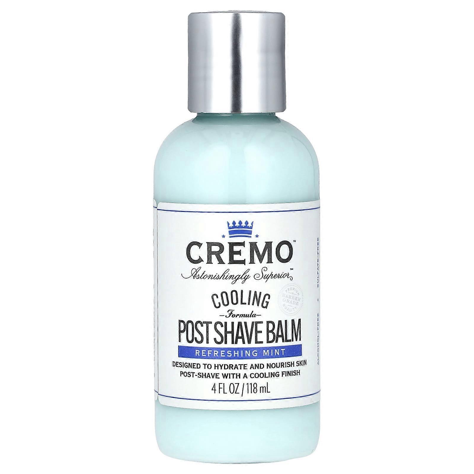 Cremo, Post Shave Balm, Refreshing Mint, 4 fl oz (118 ml), 2-Pack