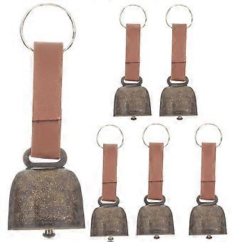 6pcs Outdoor Pet Hanging Bell Anti-Lost Pet Bell Camping Kupfer Glocke für den Haustiergebrauch