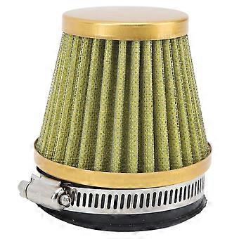 Filtro aria per moto, ATV e quad, con morsetto da 60 mm, protezione motore, filtro aria, filtro di aspirazione, colore oro