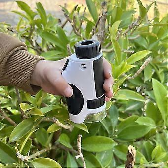 Portable Handheld Microscope Toy for Kids, LED Light 50X-300X, Educational Science Nature Exploration Gift, Indoor Outdoor Use