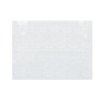 24 stuks dubbelzijdige nagelstickers, transparante roze gel-lijmstrips voor nagelliefhebbers. Gemakkelijk aan te brengen en te verwijderen.
