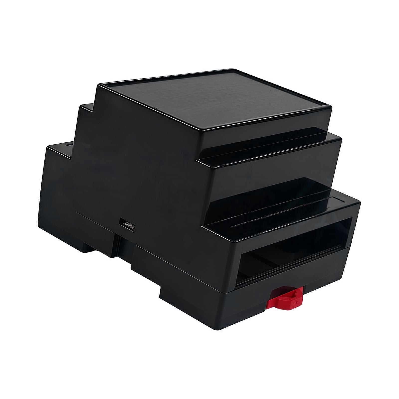 Professional Electronics Enclosures PLC Controller Case For Signals Converters And Power Module Secure Equipment Storage  Black