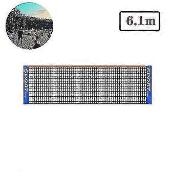 Portable Foldable Tennis Net For Kids And Adults Short Tennis Net,6.1mwithout Stand(1 Pcs, Black)
