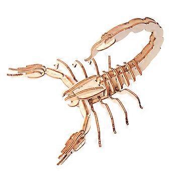 1pc DIY Insects Puzzle Wooden Model Toy DIY Wooden Puzzle Plaything for Kid