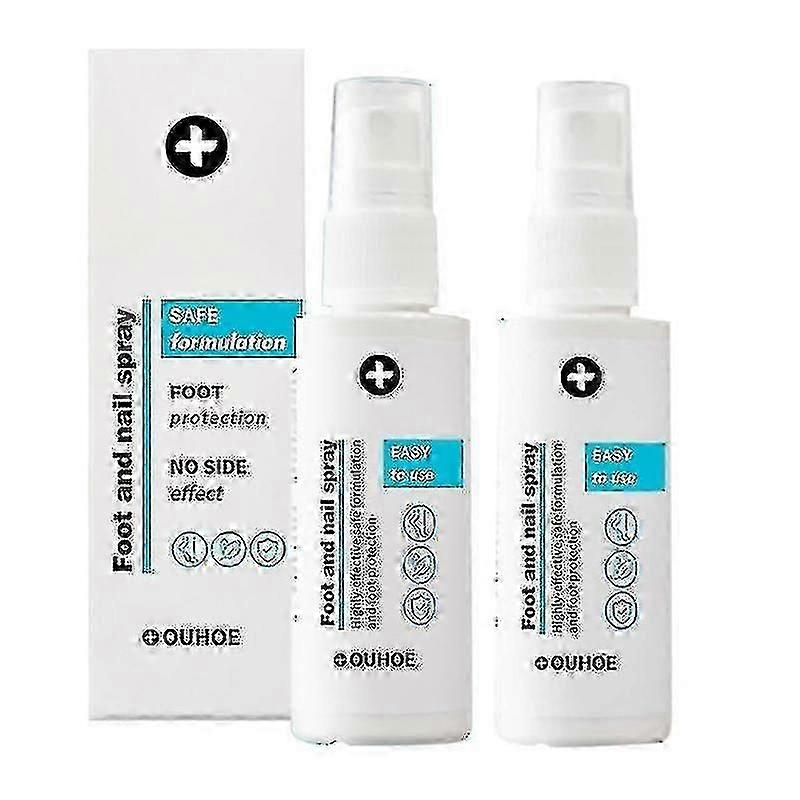 Ouhoe 2Pcs Déodorant Spray Pieds 30ml