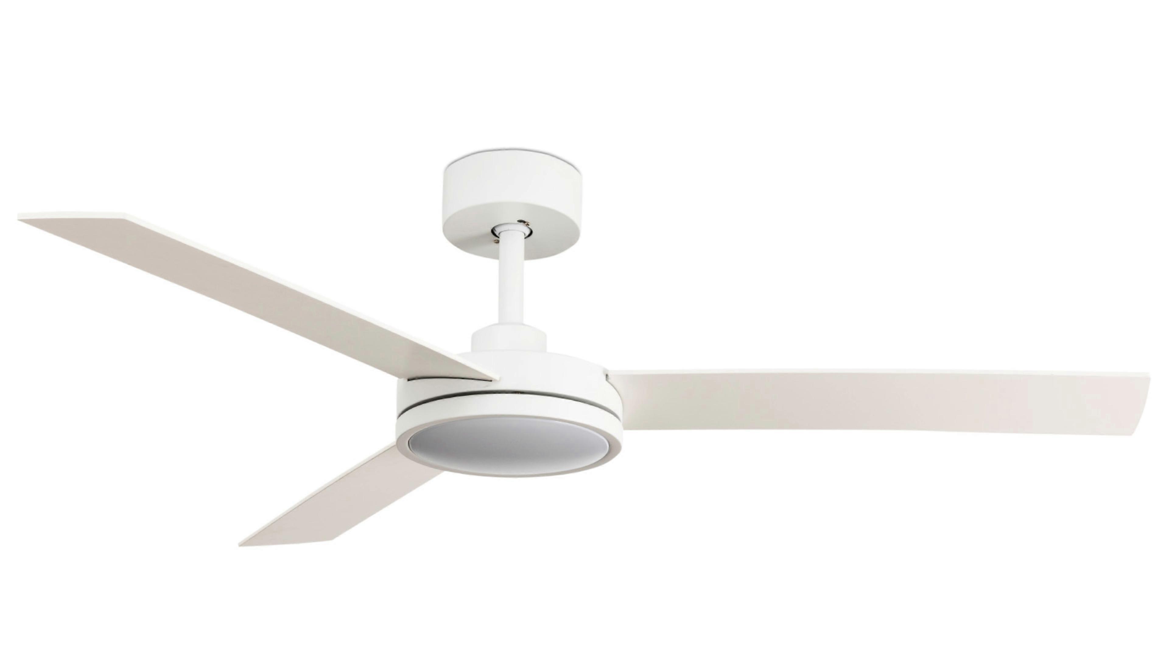 DC ceiling fan Barth white with LED