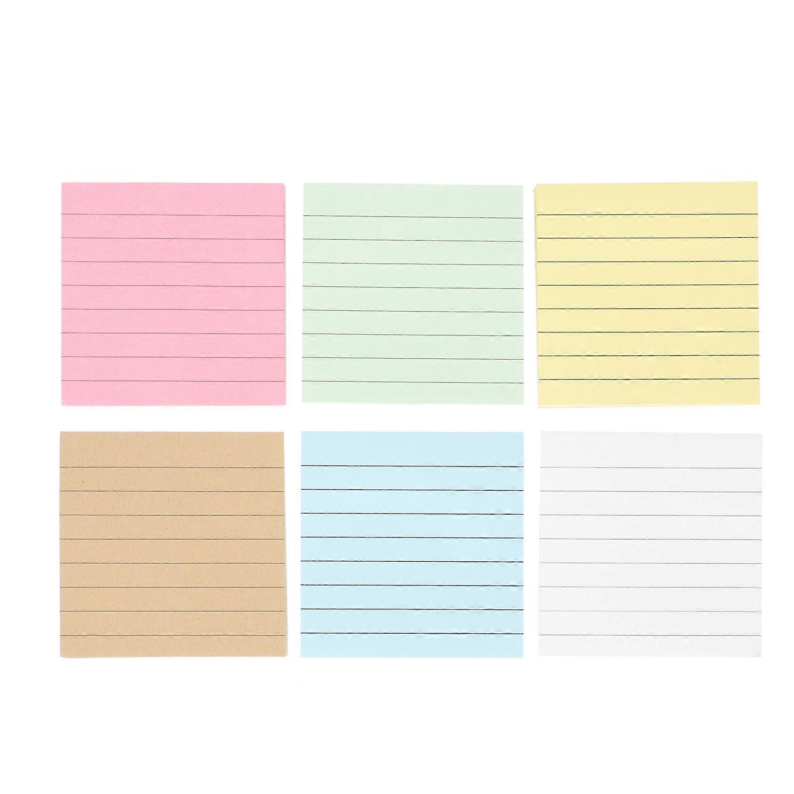 Assorted Color Tearable Notepads for Office Message 12Pcs Pack