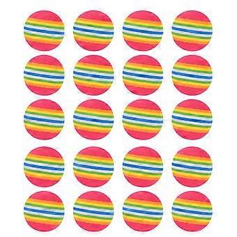Indoor Golf Training Rainbow Ball Set 25Pcs for Practice Red Color