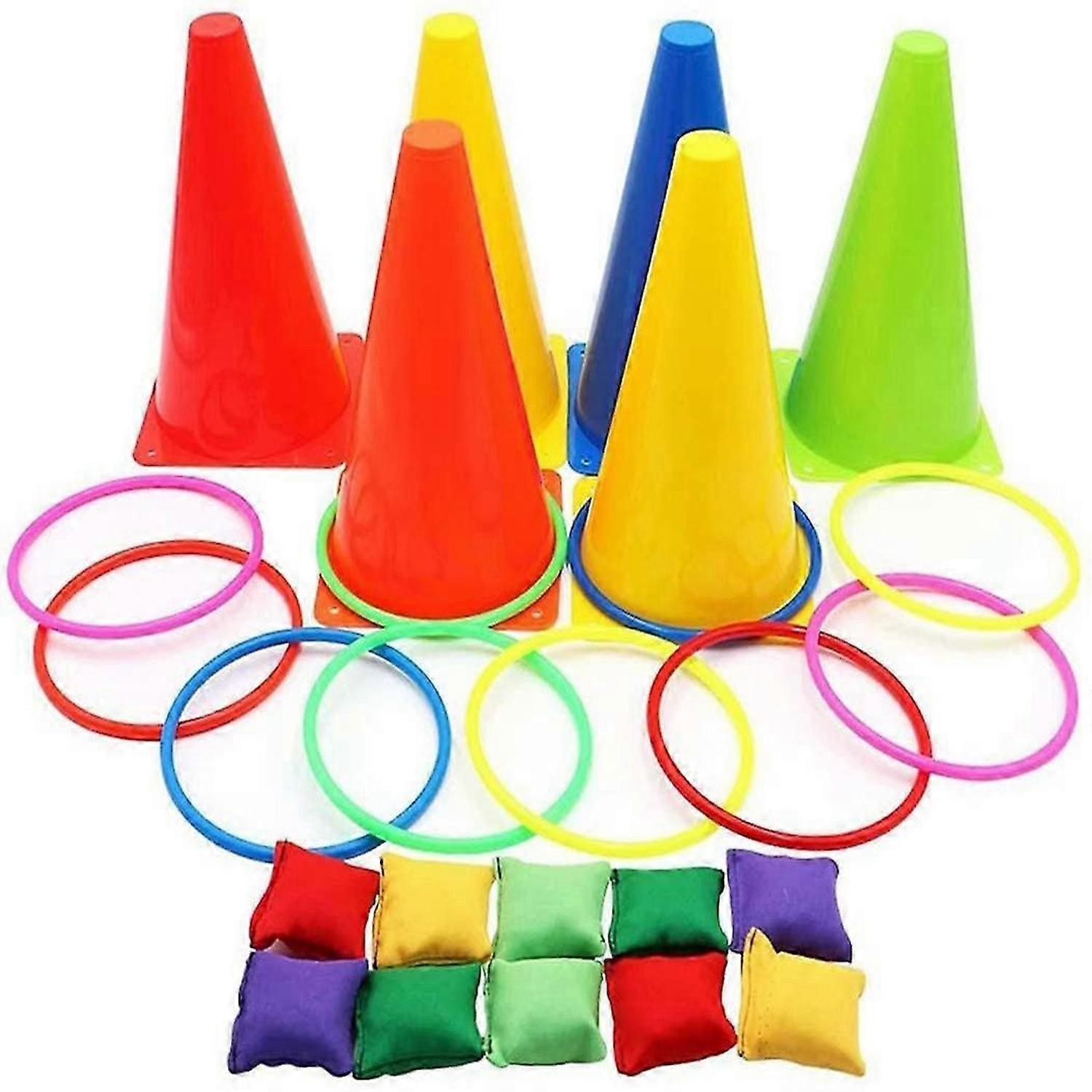 Children's ring toss game set