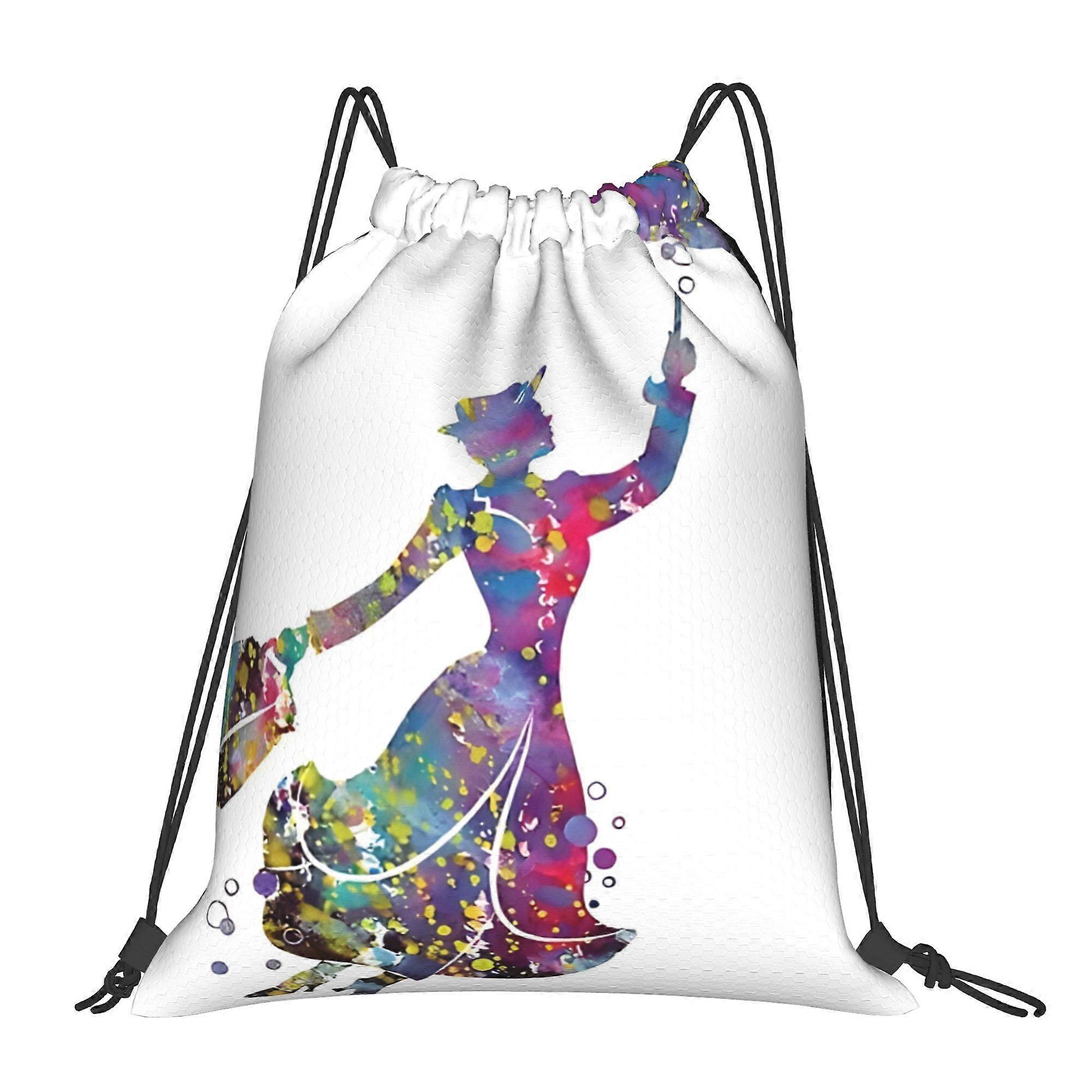 1pc Mary Poppins E Drawstring Bag-Cqazw