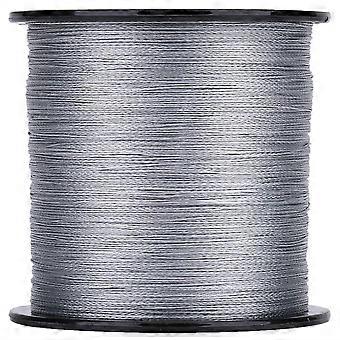 500m PE Braided 4 Strands Super Strong Fishing Lines Multi Filament Fish Rope Cord Dark Gray (0.6)