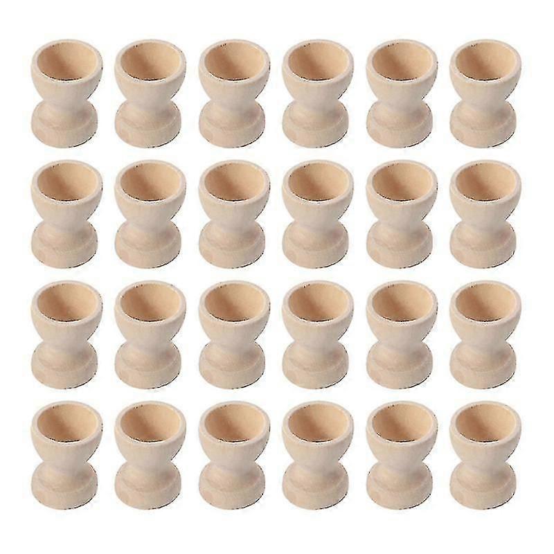 24pcs Wood Egg Cup