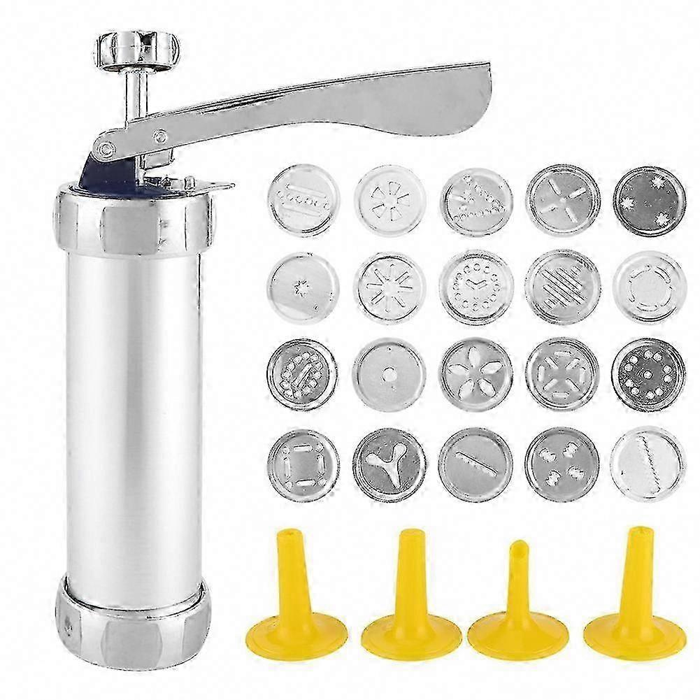 Cookie Press Maker Kit with 20 Molds & 4 Nozzles - Biscuit Maker Machine for Baking