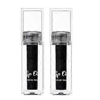 Pack de 2 labiales líquidos con brillo de vitamina E y acabado hidratante de larga duración.