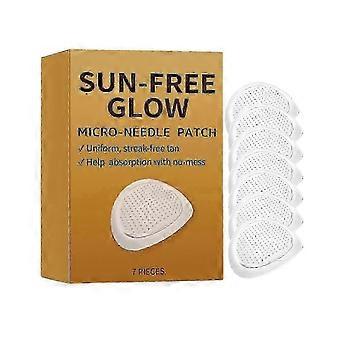 Sun Free Glow Micro-Needle Tanning Patches - Achieve a Quick Tan Without Sun Exposure, 7 pcs per Box!e2