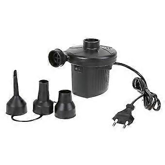 Elektrische Luftpumpe, kompatibel mit aufblasbaren Artikeln, tragbare Schnellfüllpumpe mit 3 Düsen zum Aufblasen und Ablassen der Luft, kompatibel mit EU-Außenstecker