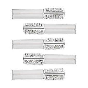 Lip Gloss Container Round Lipstick Tubes for Storage 5Pcs DIY Set