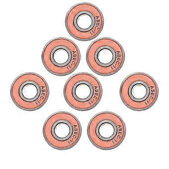 Skateboard kuglelejer Longboard kuglelejer til skateboards 8 stk. orange