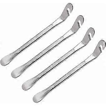 Steel Bicycle Tire Remover Lever, Manual Tire Prying Shovel, 4PCS Wheel Repair Tool for Cyclists