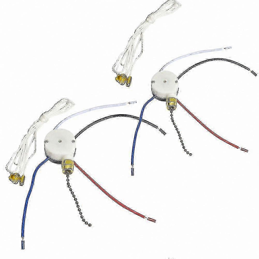 4-Wire Ceiling Fan Light Control Switch with 3-Speed Pull Chain Replacement