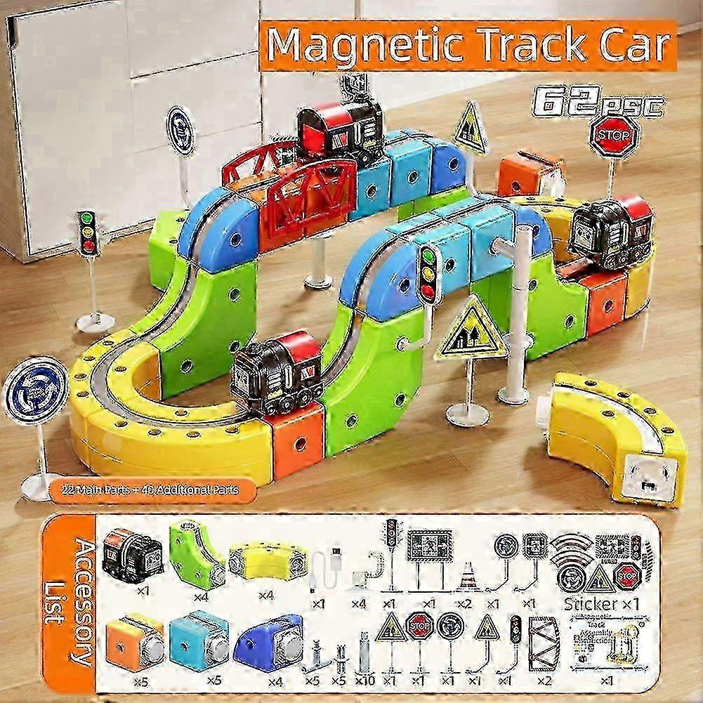 167pcs Magnetic Railway Building Kit