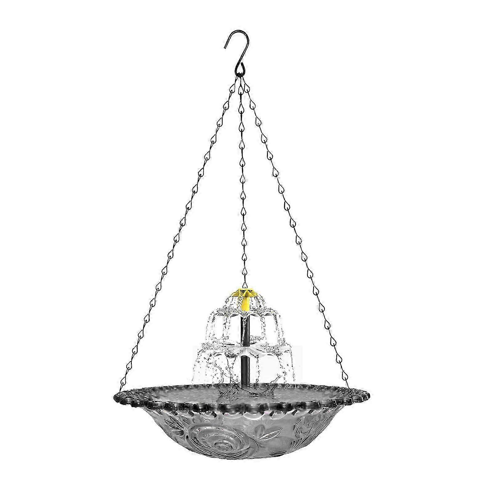 Solar Cascade Bird Bath Fountain