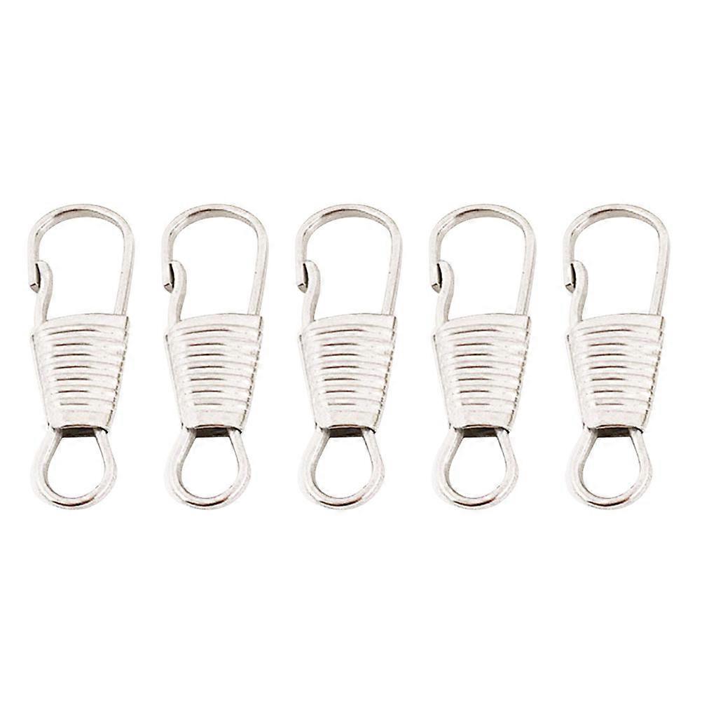 Functional Zipper Head for Clothing DIY Projects 10Pcs Silver Zipper Puller