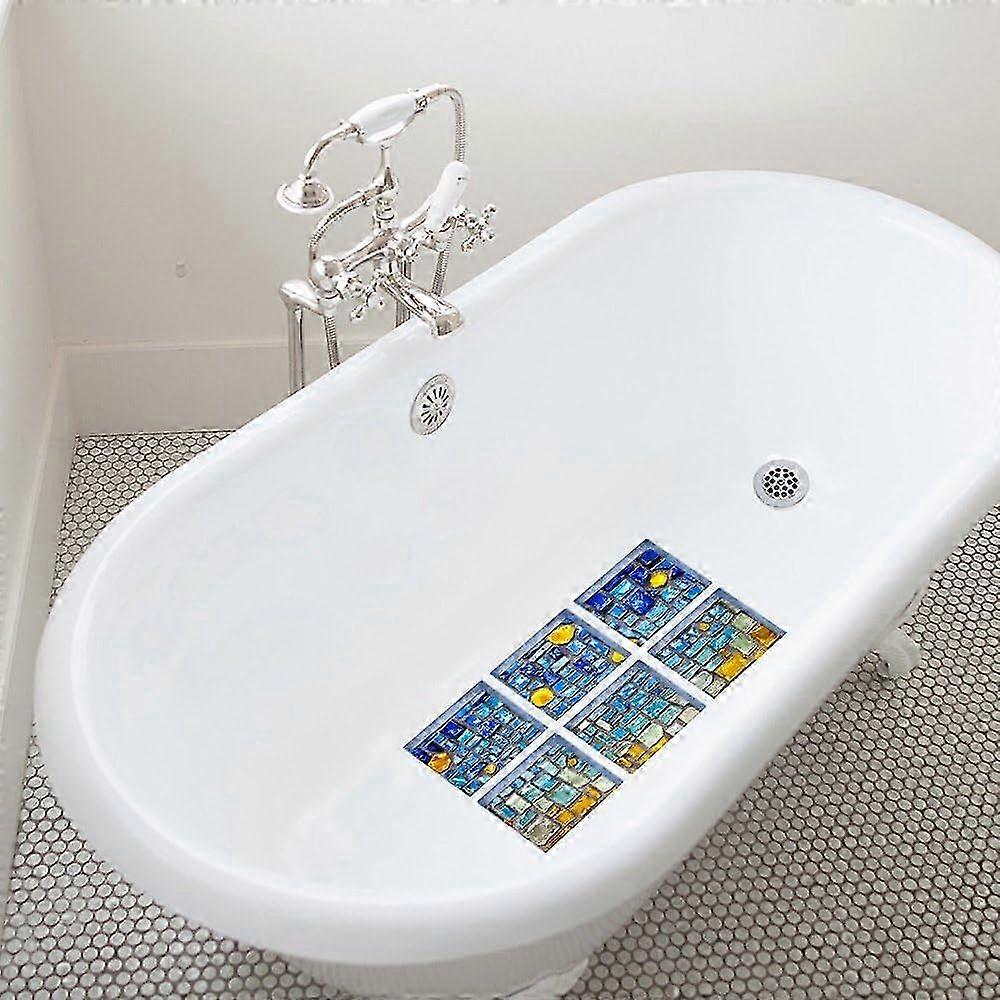 3D Ocean Non-Slip Bath Treads Square