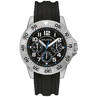 Nautica- NSR 104 Multi Men's Watch, Japanese Quartz Analog with Silicone Strap NAD13541G