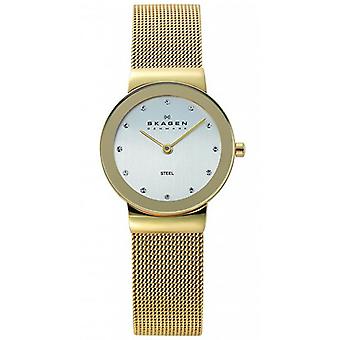 Skagen Freja Watch for Women Analog Quartz with 358SGGD Gold Plated Stainless Steel Bracelet