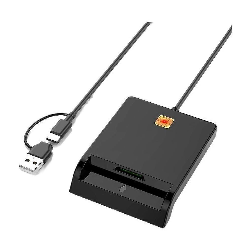 Reader Smart Card Reader, USB-C & USB-A Card Reader