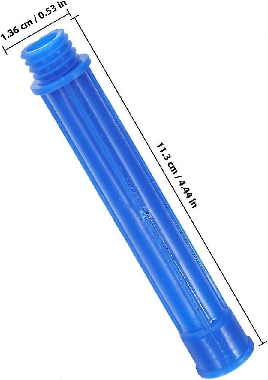 Blue Plastic Caulking Tip Adapter 4pcs with Extended Reach Control