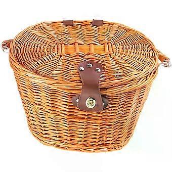 Front Handlebar with Lid and Handle Bike Wicker