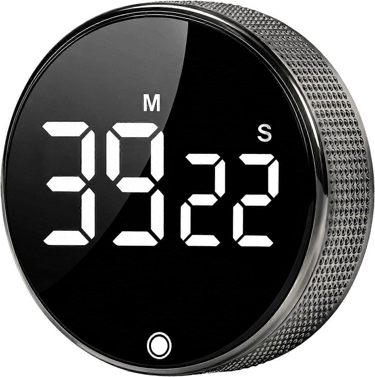 Digital Kitchen Timer Magnetic Countdown Up Timer with Large LCD Display