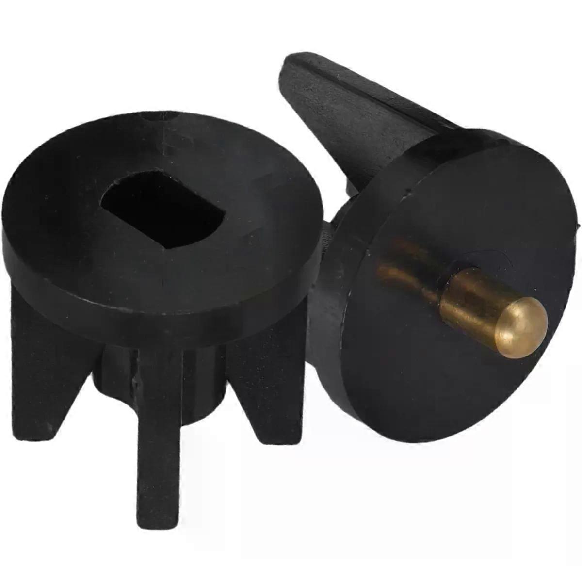 2 Pack Roller Shade Brackets Black Plastic Replacement Caps