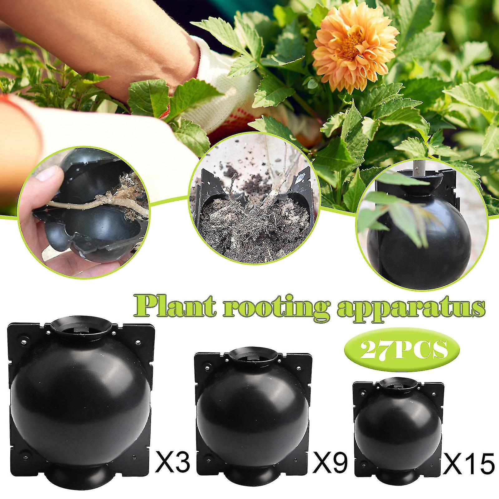 27pcs Reusable Plant Rooting Box Grafting Balls Flower Pot Garden