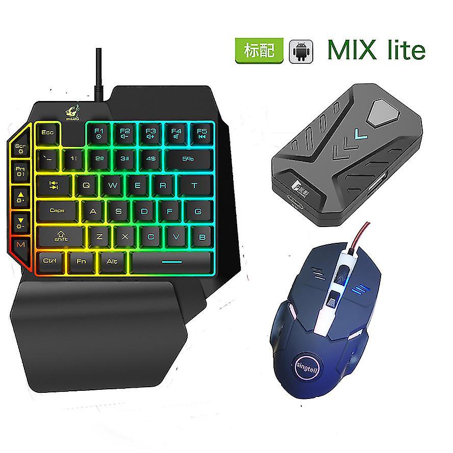 Mix Lite+k15 Billentyűzet+egér St02 mobil játék billentyűzet és egéradapter, Pubg/call of Duty Controller Converter Vezetékes/vezeték nélküli Android/(ios Less T
