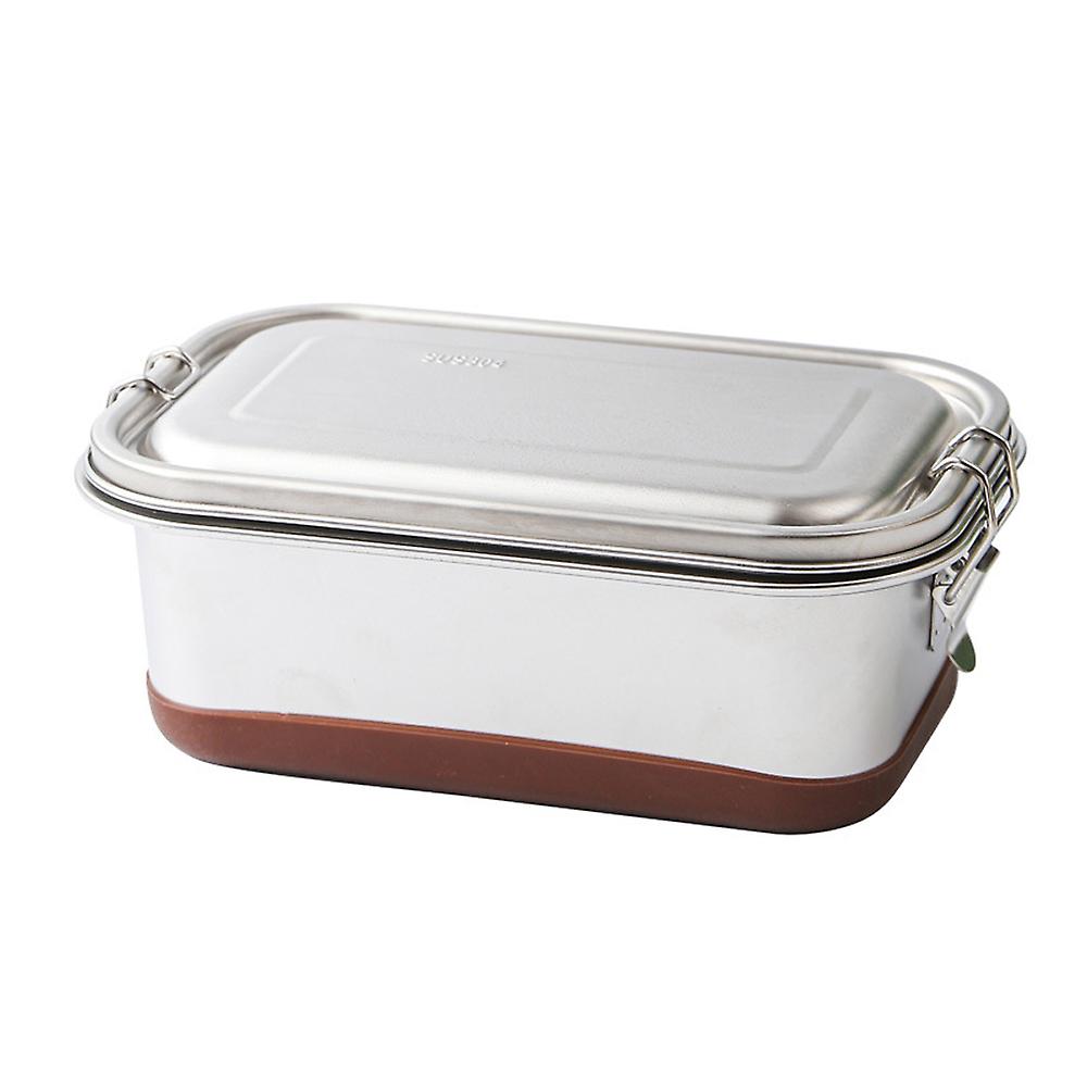 304 Stainless Steel Lunch Box 1.2l Rectangular Bento Box
