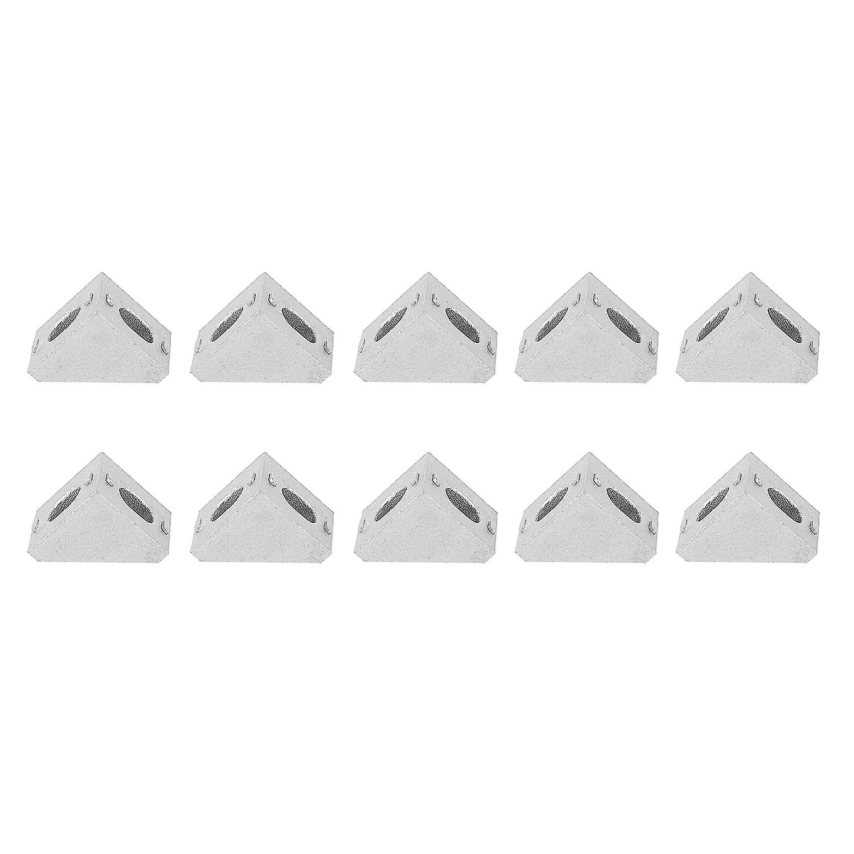 10 Pcs 2020 Aluminum Corner Bracket, L Shape Right Angle Joint Bracket Fastener Home Hardware For 2