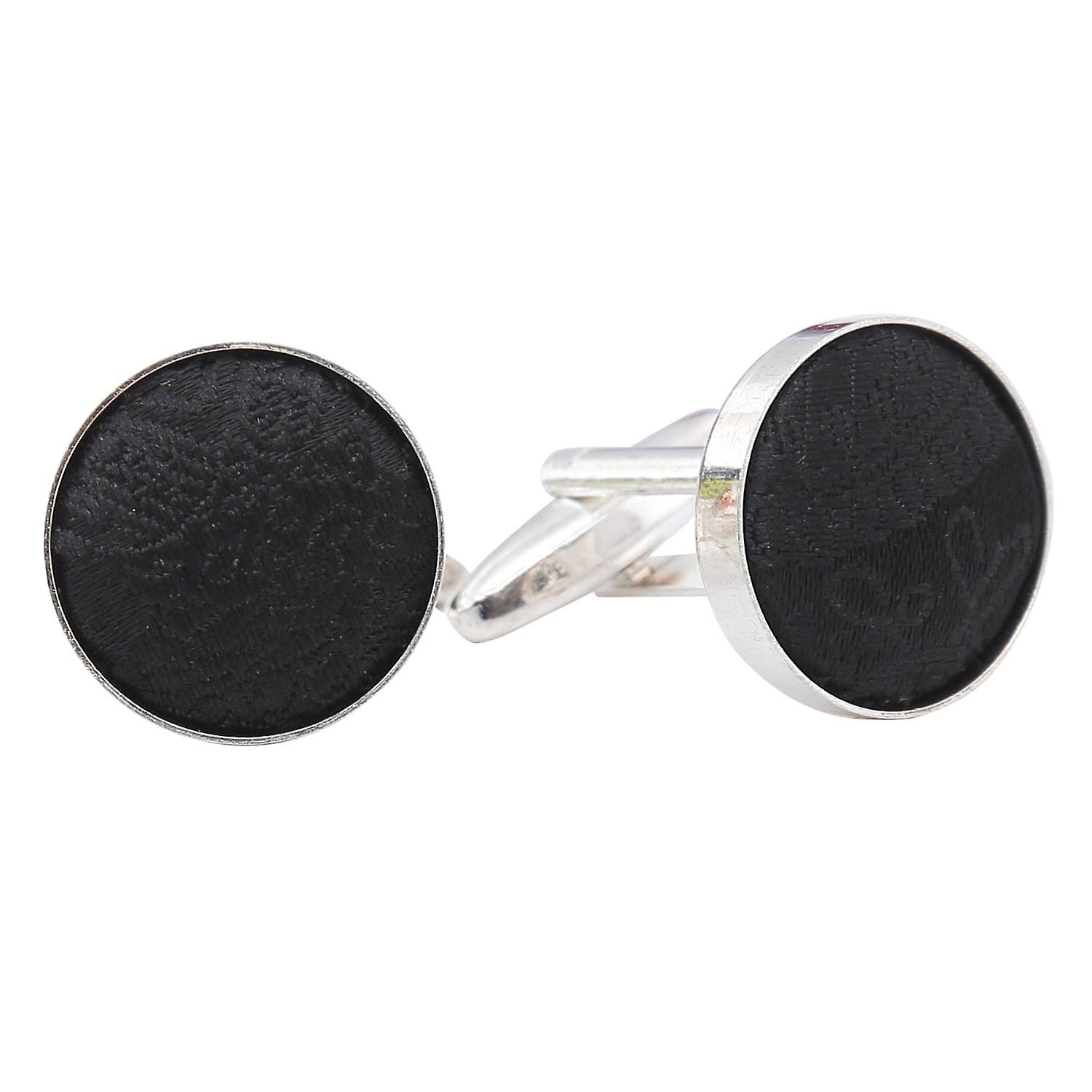 Black Paisley Bohemian Cufflinks