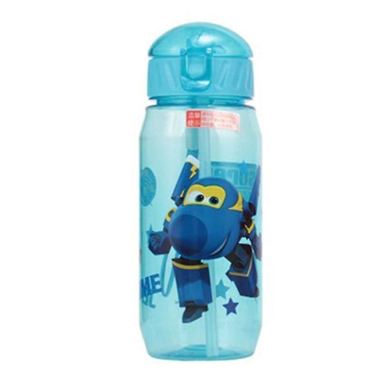 F Cartoon Print Drinking Water Bottle Straw