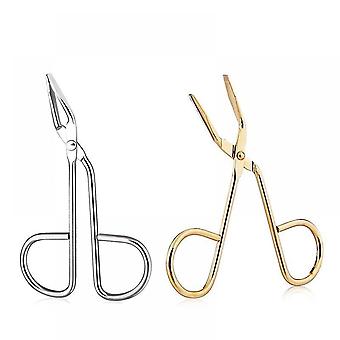 2 Pieces Tweezers Scissor Handle Slanted Tip Scissor Shaped Eyebrows Tweezers for Hair Plucker Remover Facial Hair Eyebrows Care