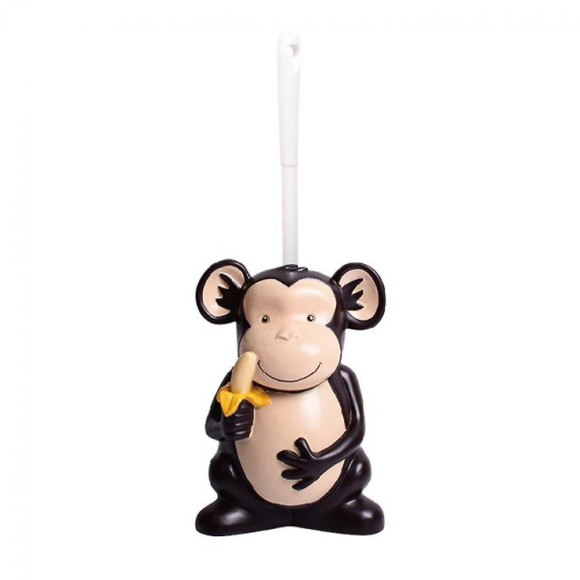 Cute Monkey Toilet Brush Resin Basic Cleaning Brush Set Creative Accessories Durable No Dead Angle Bathroom Brush