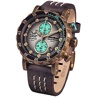 Nuclear submarine Man Watch Analog Quartz with Cowhide Bracelet