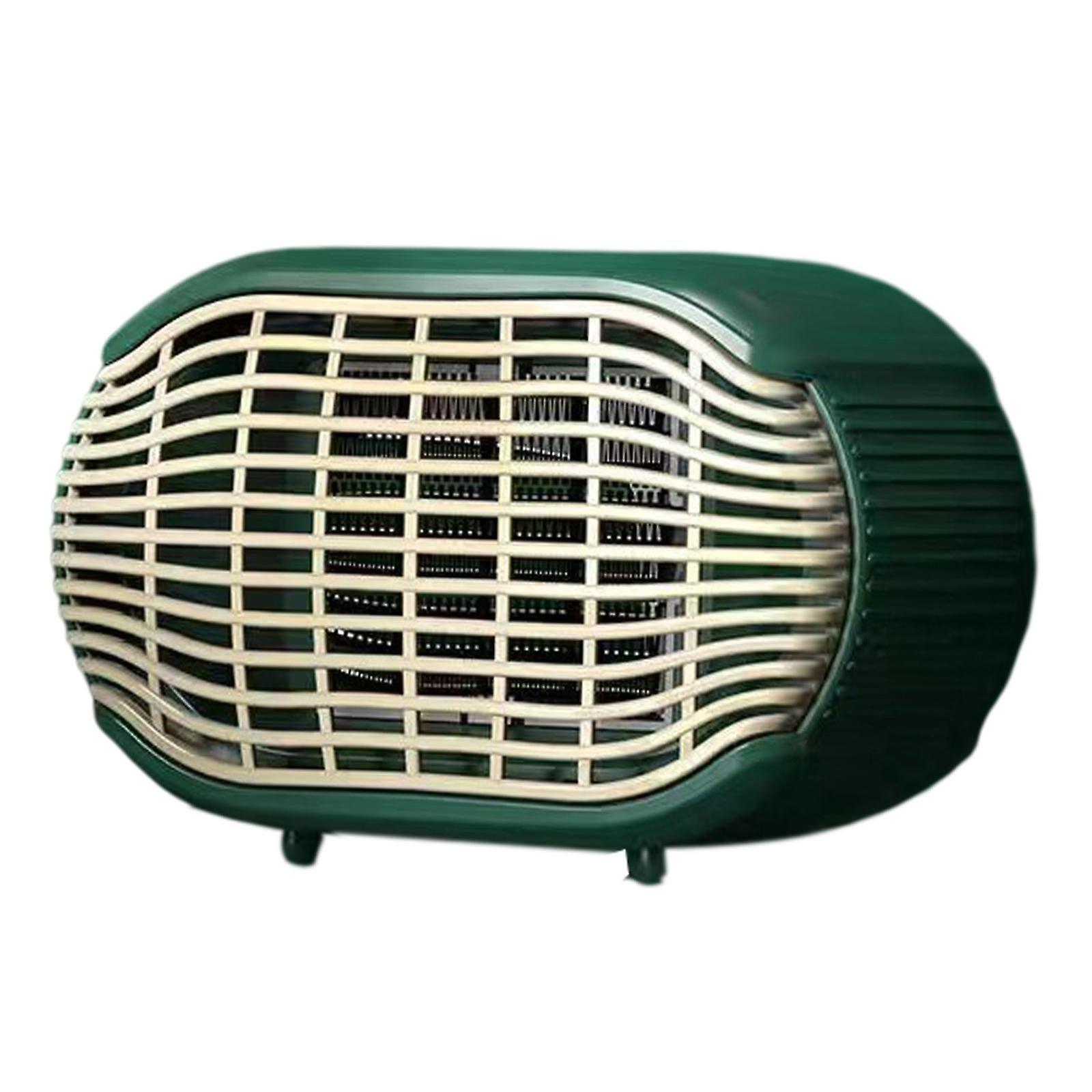 Mini Space Heater with Thermostat Portable Safety for Table Desk Deep Green
