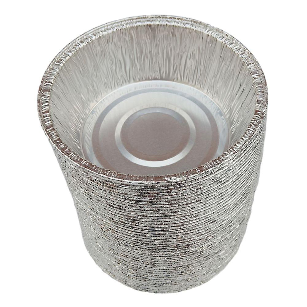 Patelnie z folii aluminiowej Okrągłe jednorazowe patelnie blaszane 240ml 50 sztuk