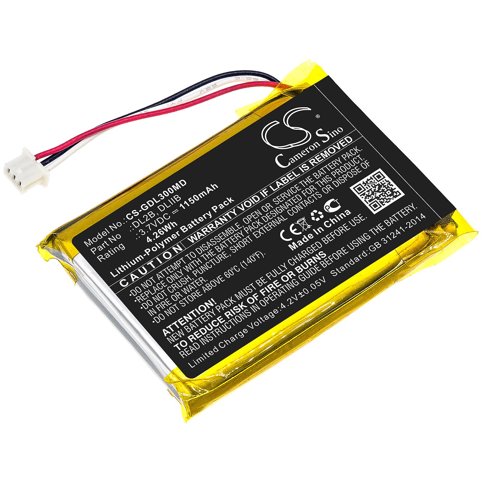 适用于 3GEN DermLite II III Pro DL2 DL3 DL2B DLIIB CS-GDL300MD 3.7v 1150mAh 的电池